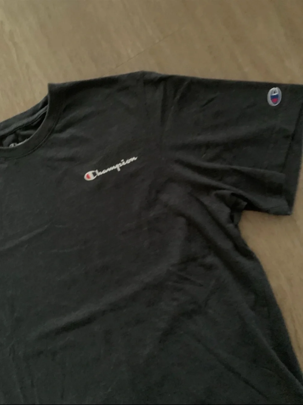 Champion Grey Short Sleeve Logo Tee - Picture 3 of 4
